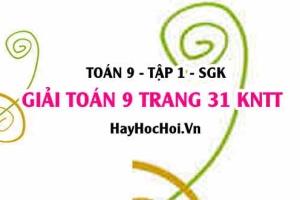 Giải Toán 9 trang 31 tập 1 Kết nối tri thức